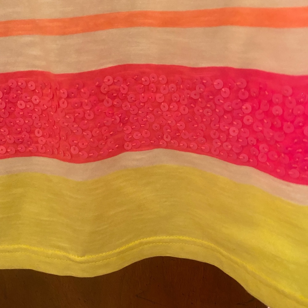 Cherokee Striped Dress With Sequin Trim - Picture 2 of 4